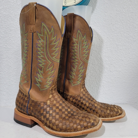 Horse Power Men's Unbeweavable Western Boots - Broad Square Toe Size 9.5 Wide - Picture 1 of 10